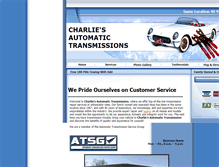 Tablet Screenshot of charliestransmissions.com